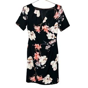 Adrianna Papell Floral Formal Dress Blue Size 6